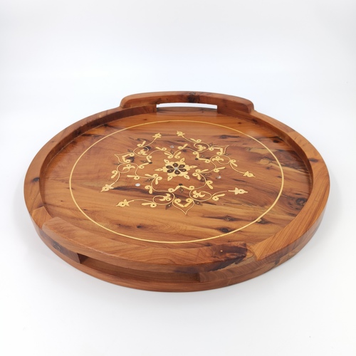 Round thuja wood tray – Lux Najma